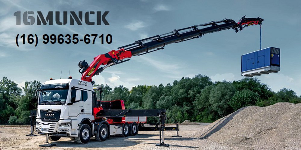 Aluguel de caminhão munck em Ribeirão Preto diversos segmentos