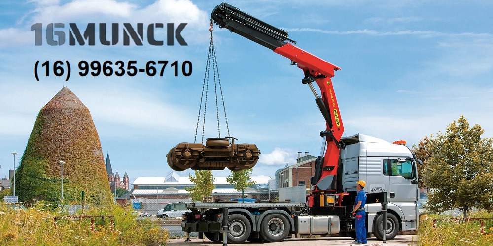 Aluguel de caminhão munck Ribeirão Preto diversos segmentos